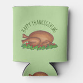 Rafraîchisseur Pour Canette Joyeux dindon Jour Thanksgiving Diner Cranberries (Devant)