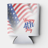 Rafraîchisseur Pour Canette Joyeux drapeau 4 juillet américain (Devant)