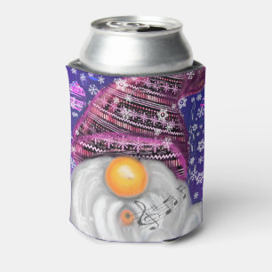 Rafraîchisseur Pour Canette Joyeux Gnome En Casquette Violet Chante Une Chanso