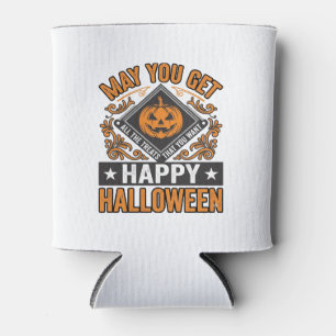 Rafraîchisseur Pour Canette Joyeux Halloween Citrouille Traitements Vintage