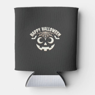 Rafraîchisseur Pour Canette Joyeux Halloween Citrouille Visage Design_1
