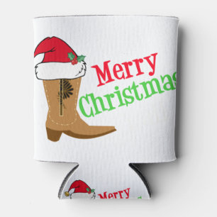Rafraîchisseur Pour Canette Joyeux Noël à tous les texas vacances cowboy