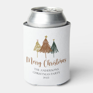 Rafraîchisseur Pour Canette Joyeux Noël Aquarelle Arbre de Noël