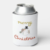 Rafraîchisseur Pour Canette Joyeux Noël+Design Snowman (Can devant)
