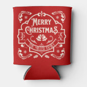 Rafraîchisseur Pour Canette Joyeux Noël design vintage (Devant)