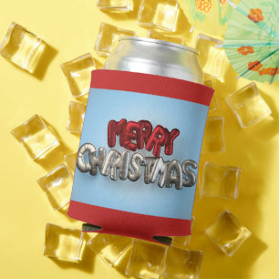 Rafraîchisseur Pour Canette Joyeux Noël en juillet Mylar Ballons Can Cooler