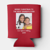 Rafraîchisseur Pour Canette Joyeux Noël grand-père Red Photo (Dos)