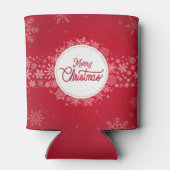 Rafraîchisseur Pour Canette Joyeux Noël hiver Festivals rouges (Dos)