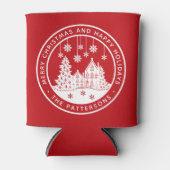 Rafraîchisseur Pour Canette Joyeux Noël Joyeux Vacances Hiver Personnalisé (Devant)