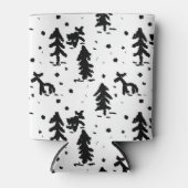 Rafraîchisseur Pour Canette Joyeux Noël! Noir et blanc (Devant)