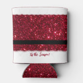 Rafraîchisseur Pour Canette Joyeux Noël-Père Noël Éblouissant tenue rouge (Dos)