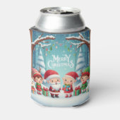 Rafraîchisseur Pour Canette Joyeux Noël/père Noël/neige elfes (Can Dos)