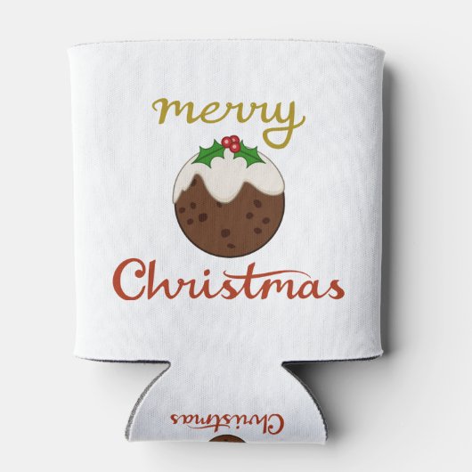 Rafraîchisseur Pour Canette Joyeux Noël+Pudding Design (Dos)