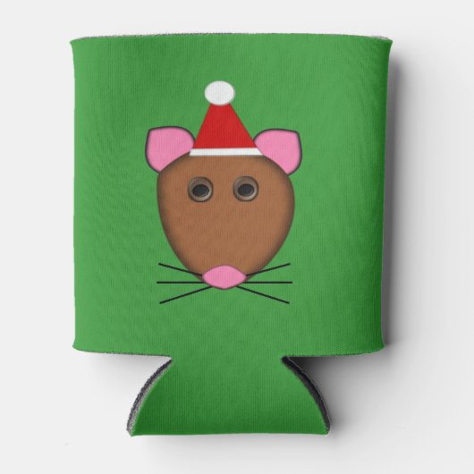Rafraîchisseur Pour Canette Joyeux Noël Souris Pouvant refroidir (Devant)