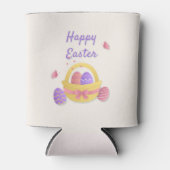 Rafraîchisseur Pour Canette Joyeux panier de Pâques et papillons (Devant)