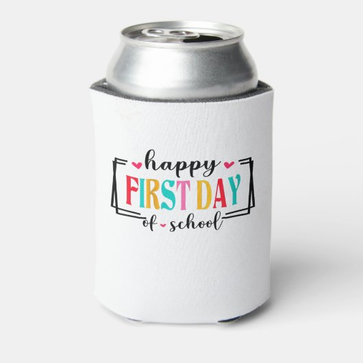 Rafraîchisseur Pour Canette Joyeux premier jour de l'école enseignant étudiant (Can Dos)