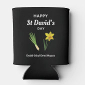 Rafraîchisseur Pour Canette Joyeux St David's Day Dydd Gala Gallois Dewi Hapus (Dos)