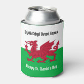 Rafraîchisseur Pour Canette Joyeux St. David's Day Red Dragon Gallois Drapeau (Can devant)