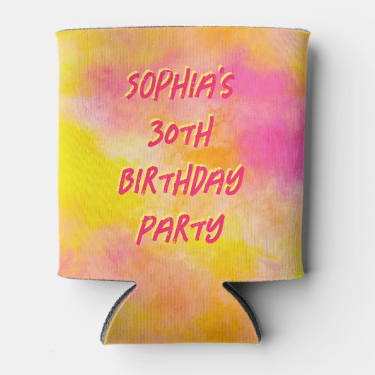 Rafraîchisseur Pour Canette Joyful Custom 30th Birthday Photo (Devant)