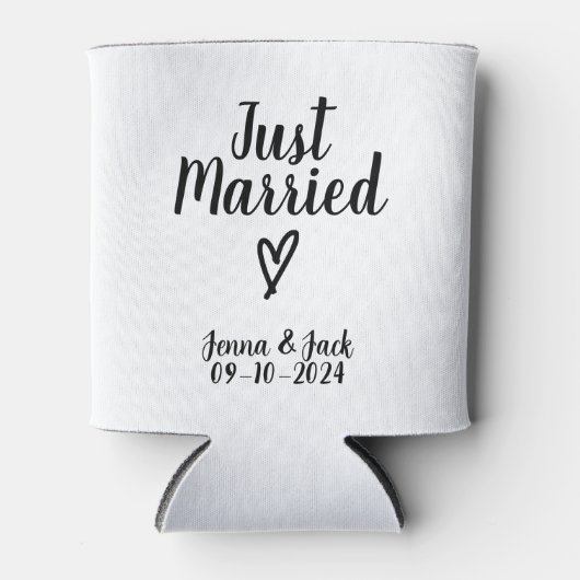 Rafraîchisseur Pour Canette Just Married Can Cooler (Devant)
