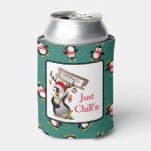 Rafraîchisseur Pour Canette Juste Chill'n Penguins (Can devant)