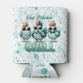 Rafraîchisseur Pour Canette Juste Cluckin Chill Drôle Poulet (Dos)