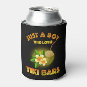 Rafraîchisseur Pour Canette Juste Un Garçon Qui Aime Les Bars Tiki (Can devant)