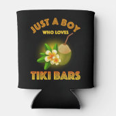 Rafraîchisseur Pour Canette Juste Un Garçon Qui Aime Les Bars Tiki (Dos)