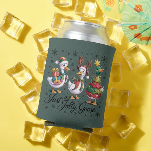 Rafraîchisseur Pour Canette Juste un joyeux patchwork de Noël canard drôle (Été in situ)