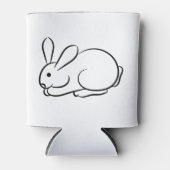 Rafraîchisseur Pour Canette Juste un lapin (Devant)