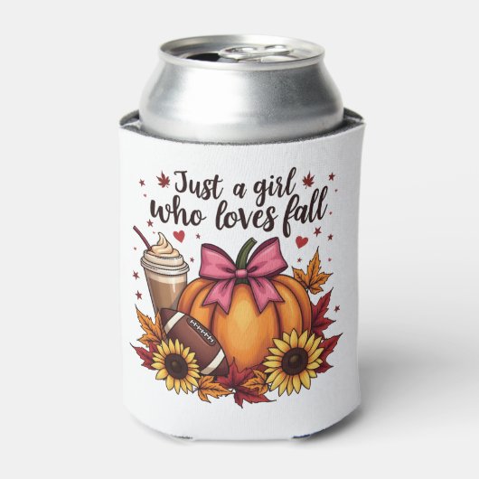 Rafraîchisseur Pour Canette Juste une fille qui aime Chute Citrouille Épice La (Can devant)
