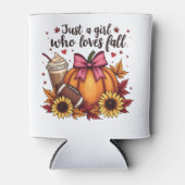 Rafraîchisseur Pour Canette Juste une fille qui aime Chute Citrouille Épice La (Devant)