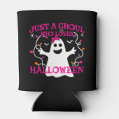 Rafraîchisseur Pour Canette Juste Une Fille Qui Aime Halloween mignon Fantôme  (Dos)
