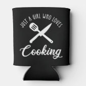 Rafraîchisseur Pour Canette Juste une fille qui aime la Cuisine (Dos)