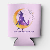 Rafraîchisseur Pour Canette Juste Une Fille Qui Aime Le Chat (Devant)