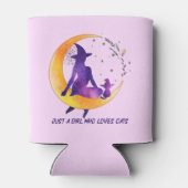 Rafraîchisseur Pour Canette Juste Une Fille Qui Aime Le Chat (Dos)