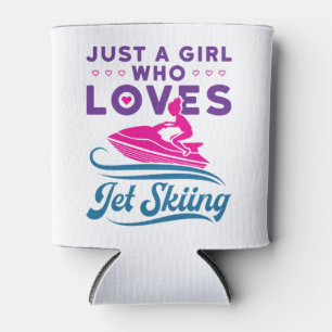 Rafraîchisseur Pour Canette Juste une fille qui aime le Jet Ski PWC