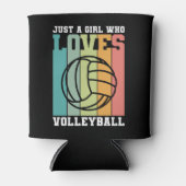 Rafraîchisseur Pour Canette Juste une fille qui aime le volleyball (Devant)