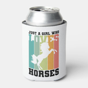 Rafraîchisseur Pour Canette Juste une fille qui aime les chevaux Horse Girl