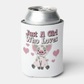 Rafraîchisseur Pour Canette Juste Une Fille Qui Aime Les Cochons (Can devant)