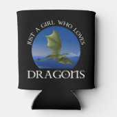 Rafraîchisseur Pour Canette Juste Une Fille Qui Aime Les Dragons (Dos)