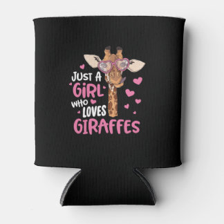 Rafraîchisseur Pour Canette Juste Une Fille Qui Aime Les Giraffes