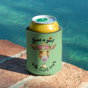 Rafraîchisseur Pour Canette Juste une fille qui aime les vaches mignonne vache