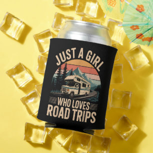 Rafraîchisseur Pour Canette Juste Une Fille Qui Aime Les Voyages Sur Route