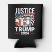 Rafraîchisseur Pour Canette Justice Pour Peanut Win Trump 2024 (Devant)