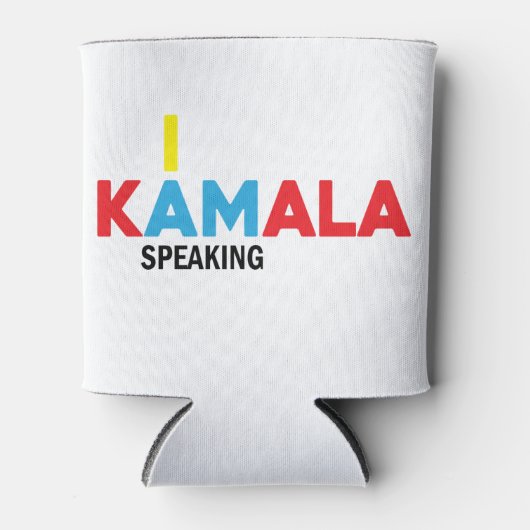 Rafraîchisseur Pour Canette Kamala Harris, je parle (Devant)