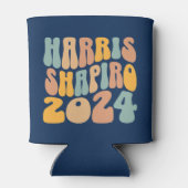 Rafraîchisseur Pour Canette Kamala Harris Shapiro Wavy Text Retro tendance (Dos)