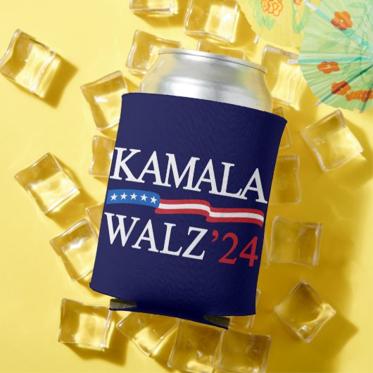 Rafraîchisseur Pour Canette Kamala Harris Walz 2024 Évidemment bleu (Été in situ)