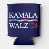 Rafraîchisseur Pour Canette Kamala Harris Walz 2024 Évidemment bleu (Devant)