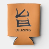 Rafraîchisseur Pour Canette Kanji Délicieux bronzage peut refroidir (Devant)